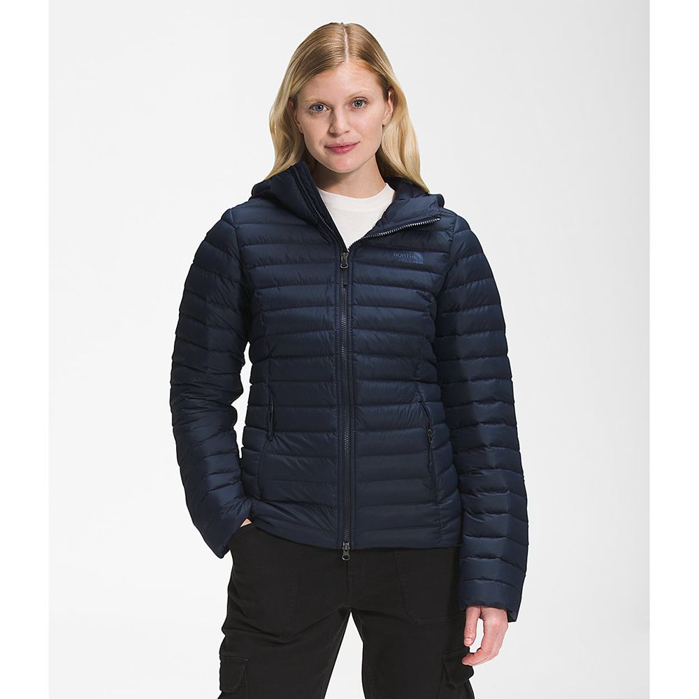 The North Face Hooded Jacket Womens Australia - The North Face Stretch Navy (LYJ-238409)